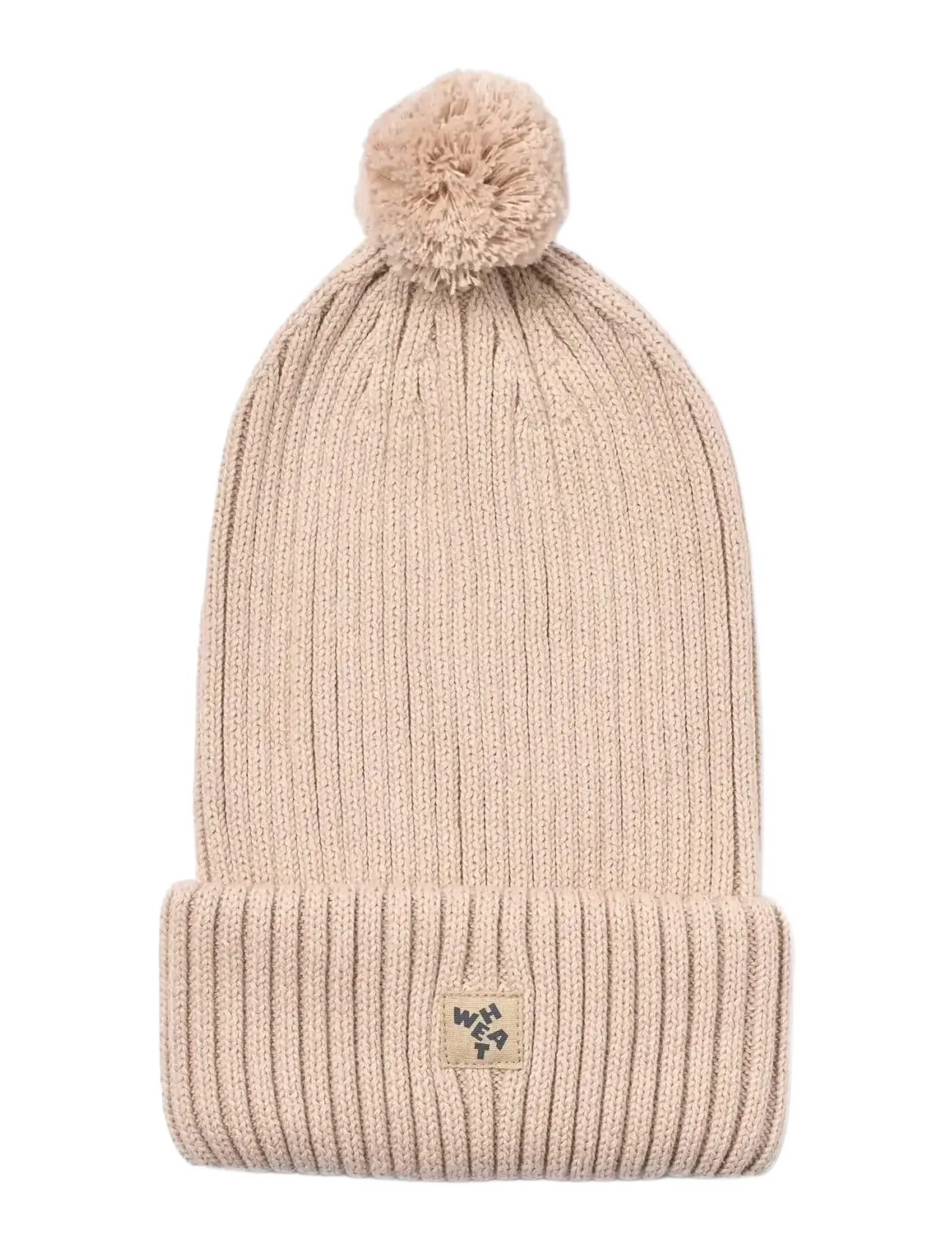 Wheat Beanie Habar, 3-5Y, Hats, Beige - Beanie, Kinder