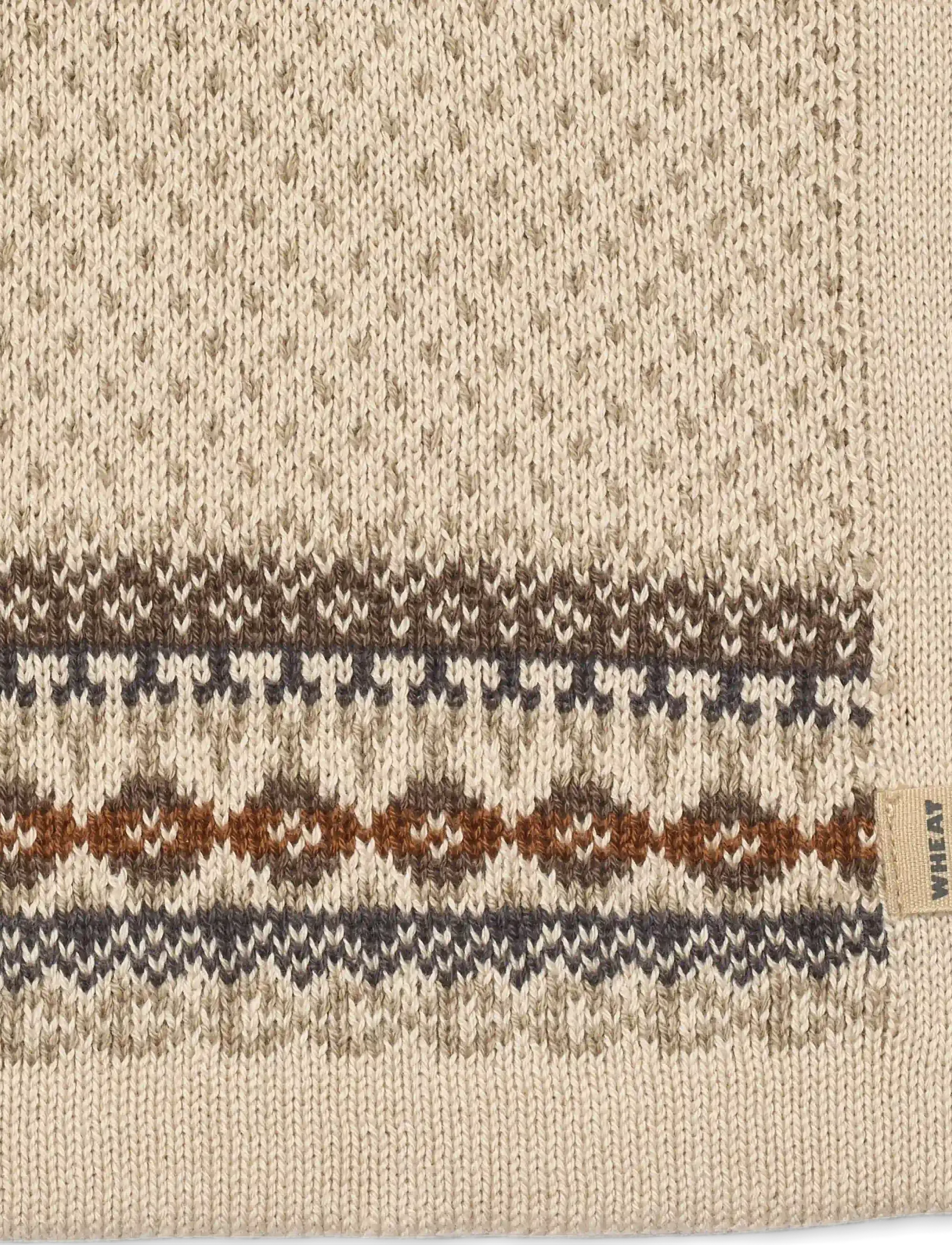 Wheat - Jacquard Neckwarmer Stoffe - halswärmer - brown - 1