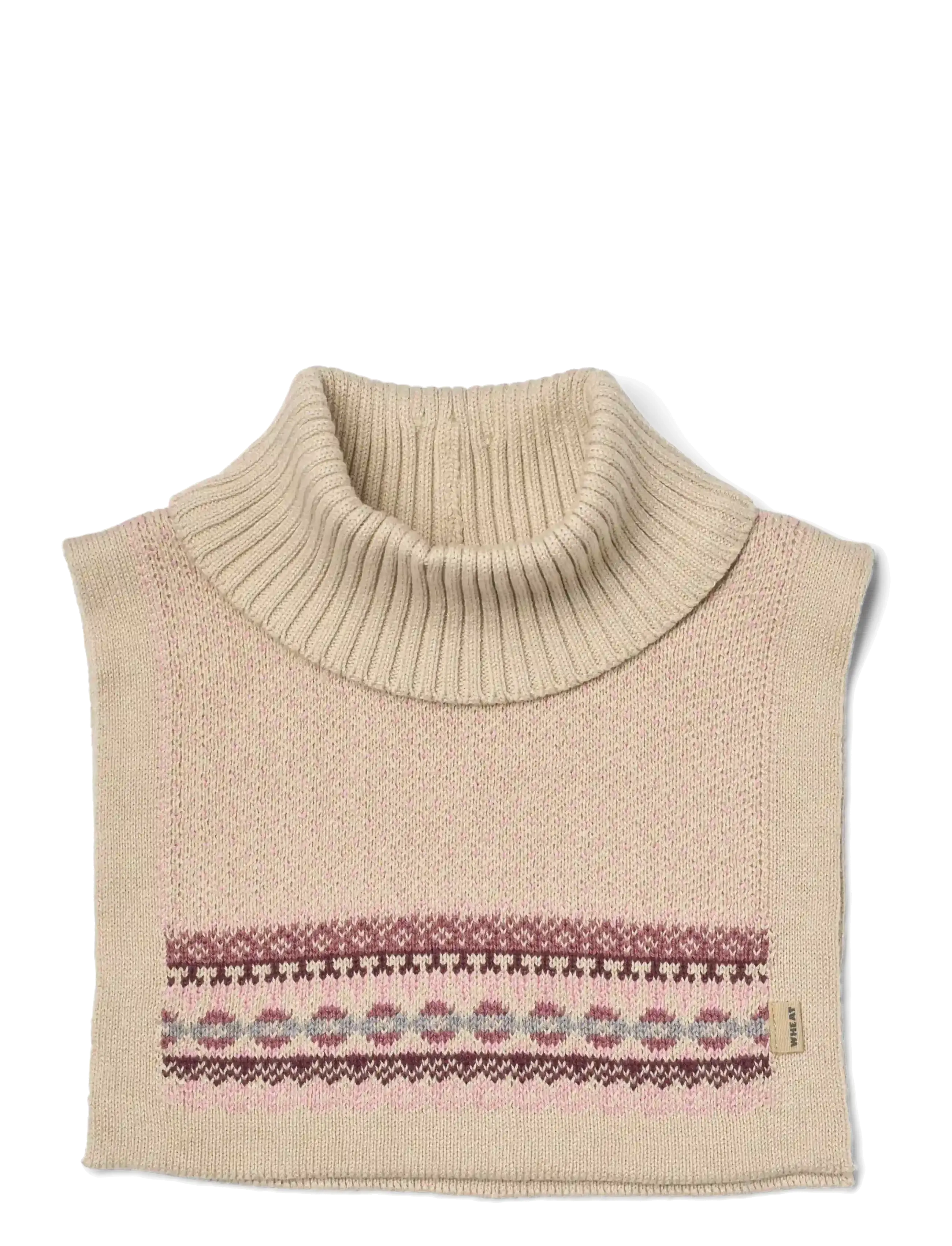 Wheat Jacquard Neckwarmer Stoffe - Barn 98-134 - ROSE / pink/rose