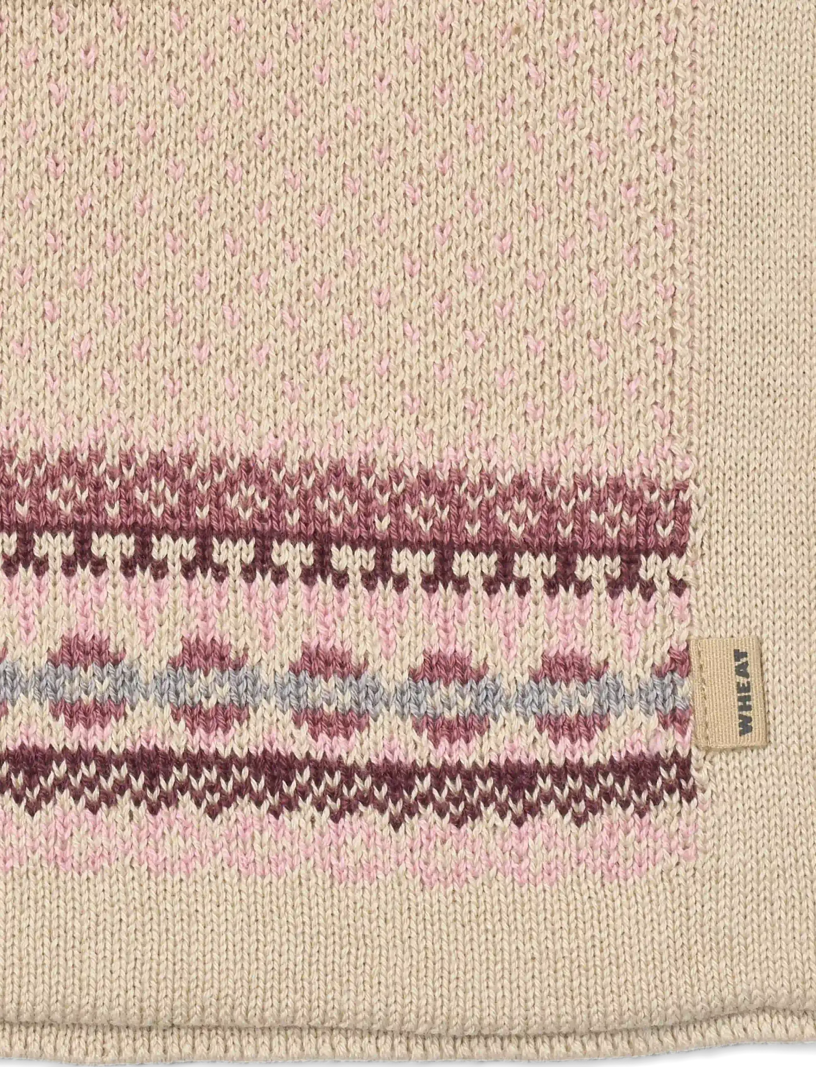 Wheat - Jacquard Neckwarmer Stoffe - halswärmer - rose - 1