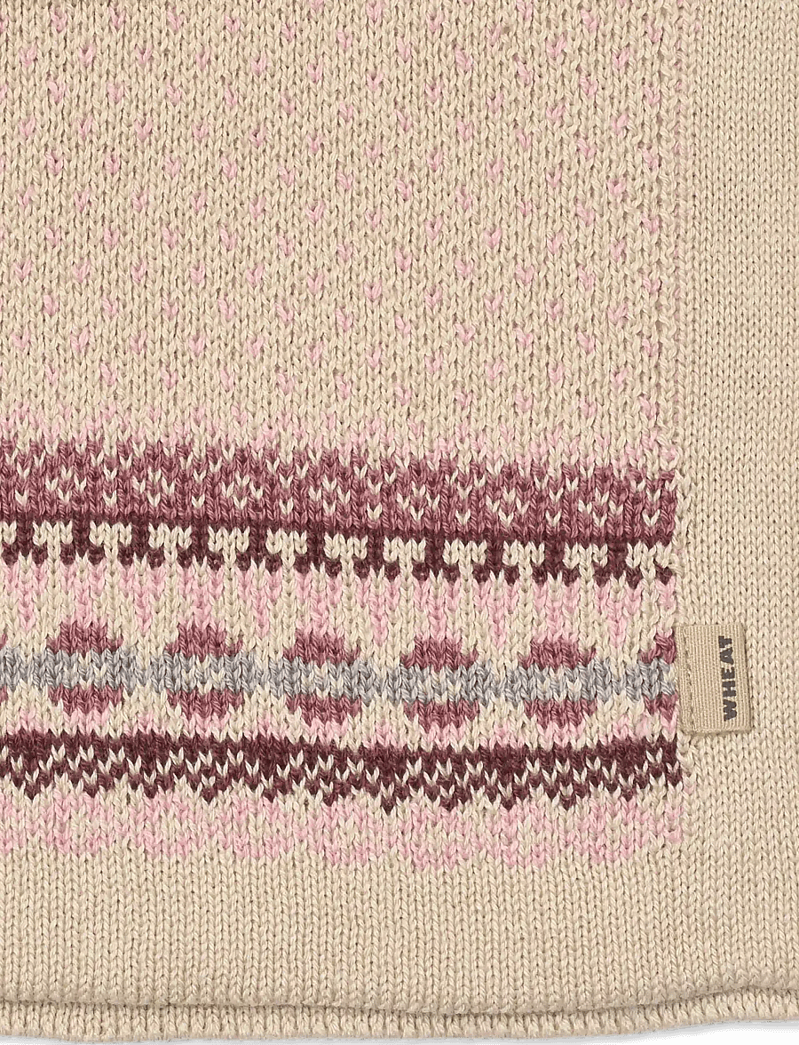 Wheat - Jacquard Neckwarmer Stoffe - halswärmer - rose - 1