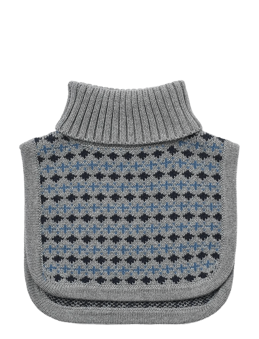Wheat - Jacquard Neckwarmer Stoffe - kaelussallid - grey melange - 0