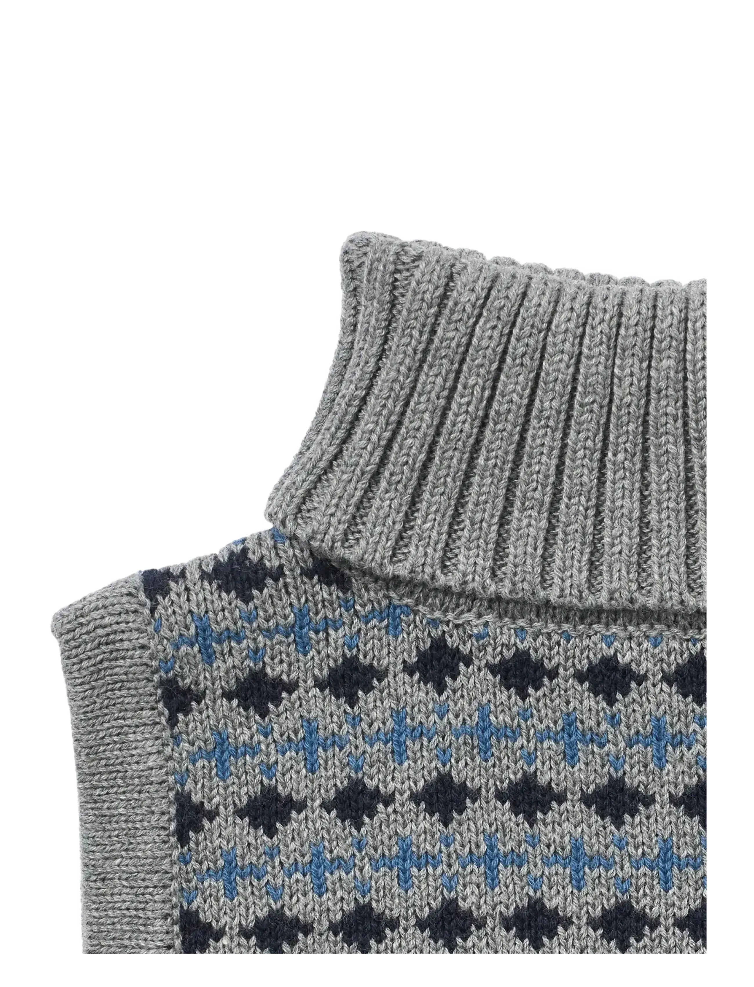 Wheat - Jacquard Neckwarmer Stoffe - laveste priser - grey melange - 1