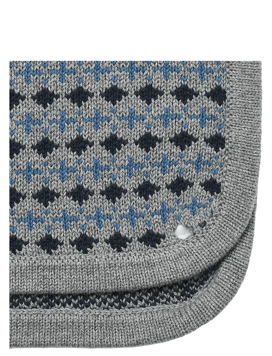 Wheat - Jacquard Neckwarmer Stoffe - kaelussallid - grey melange - 2