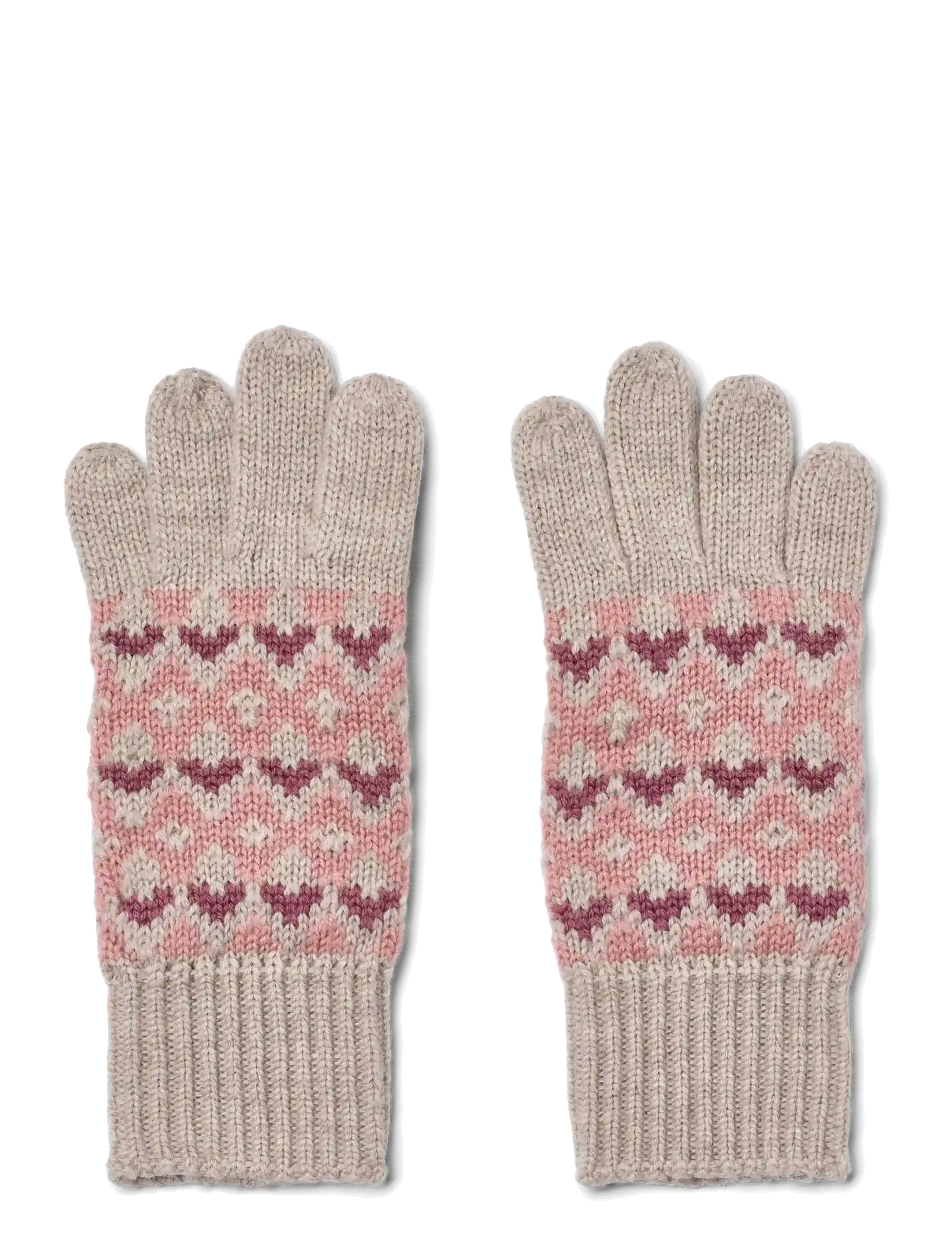 Wheat Finger Gloves Bobbe - Lõbu välitingimustes - PALE LILAC / cream