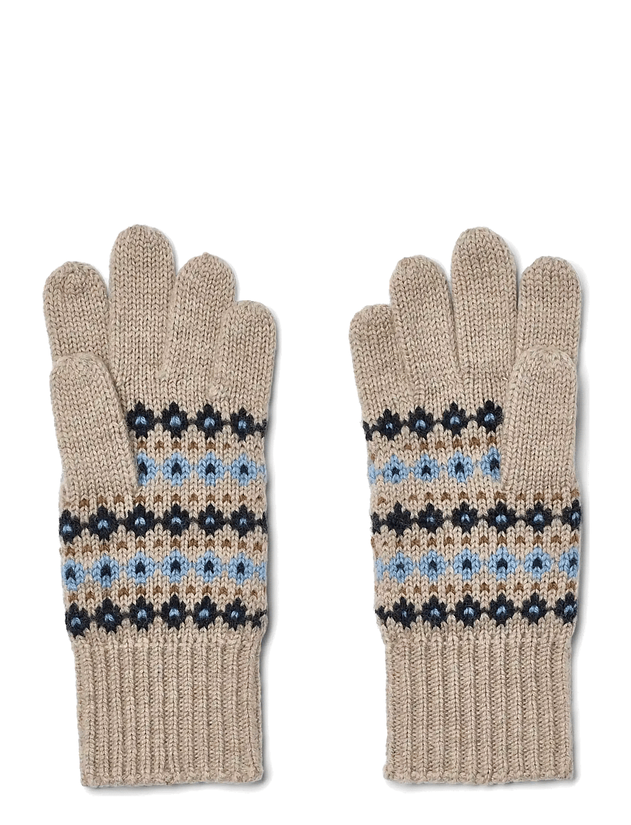 Wheat - Finger Gloves Bobbe - handskar - warm sand melange - 1