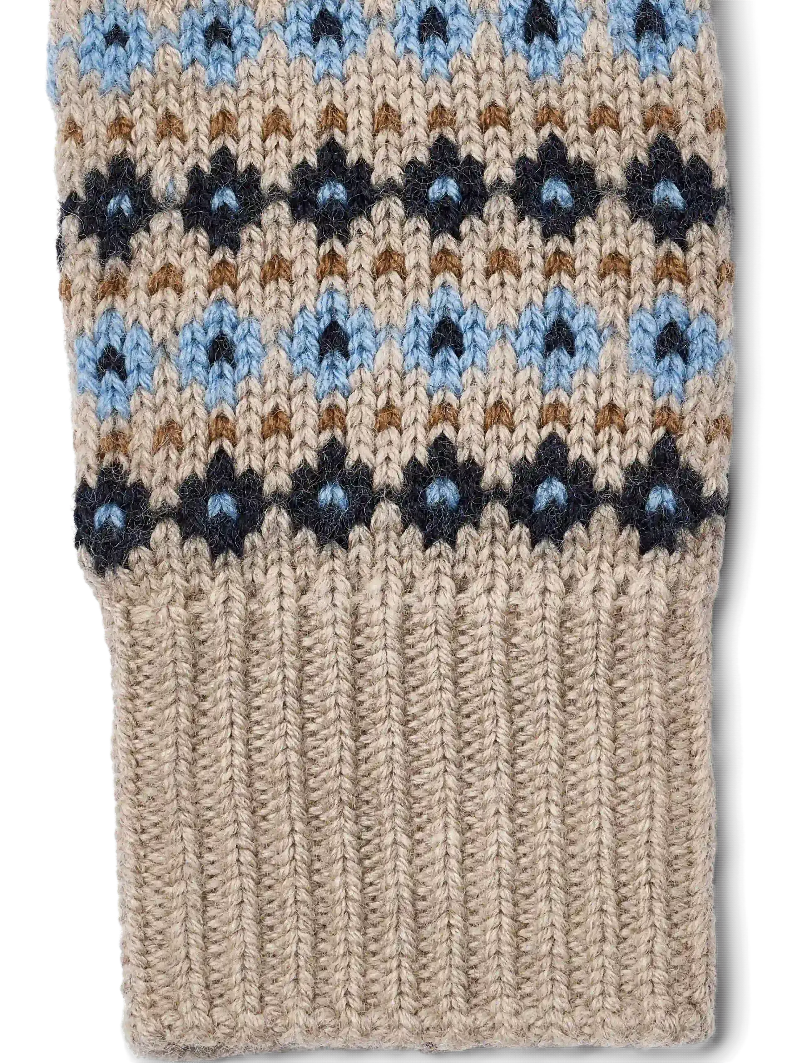 Wheat - Finger Gloves Bobbe - handskar - warm sand melange - 2