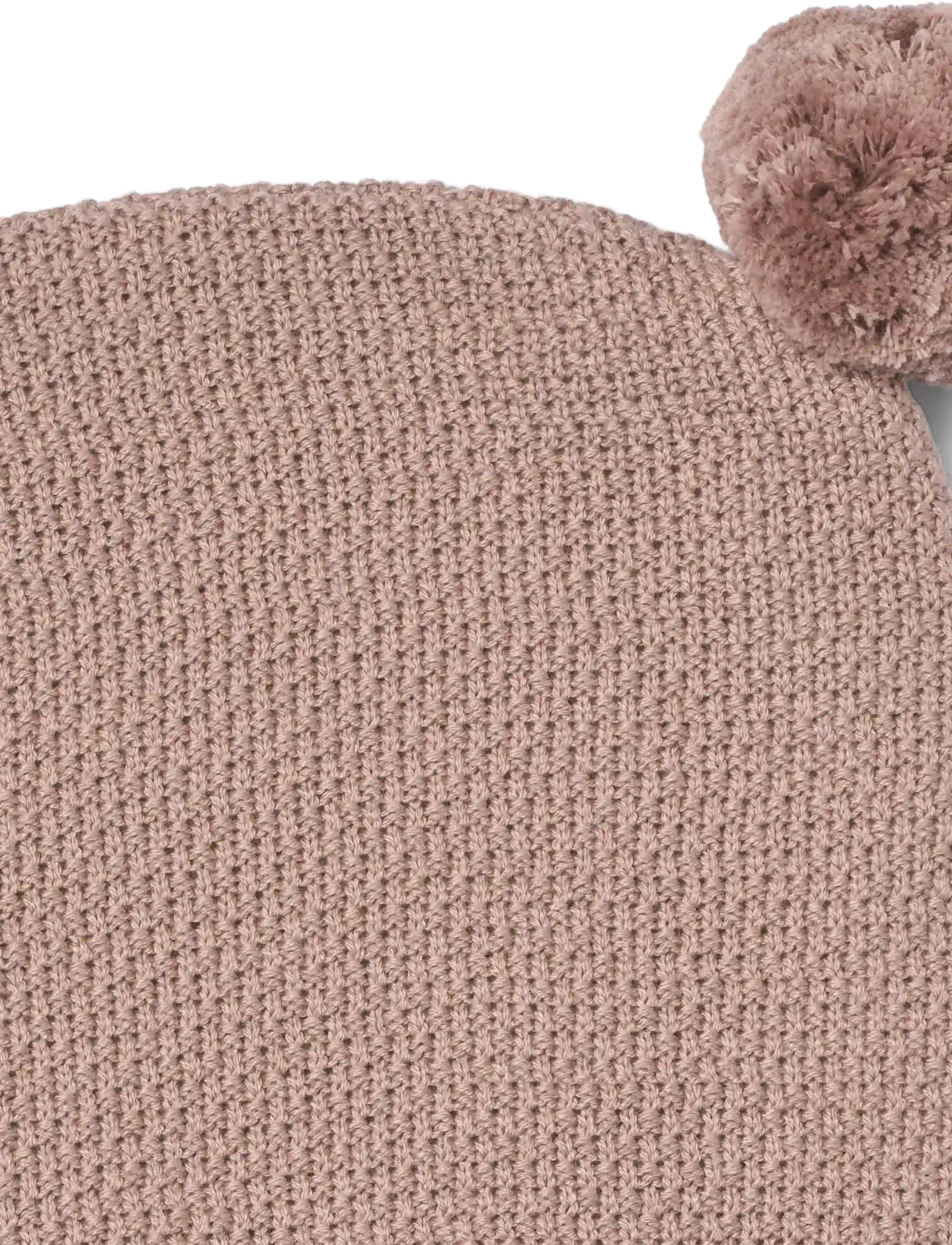 Wheat - Knit Balaclava Pomi - winteraccessoires - dry rose - 1