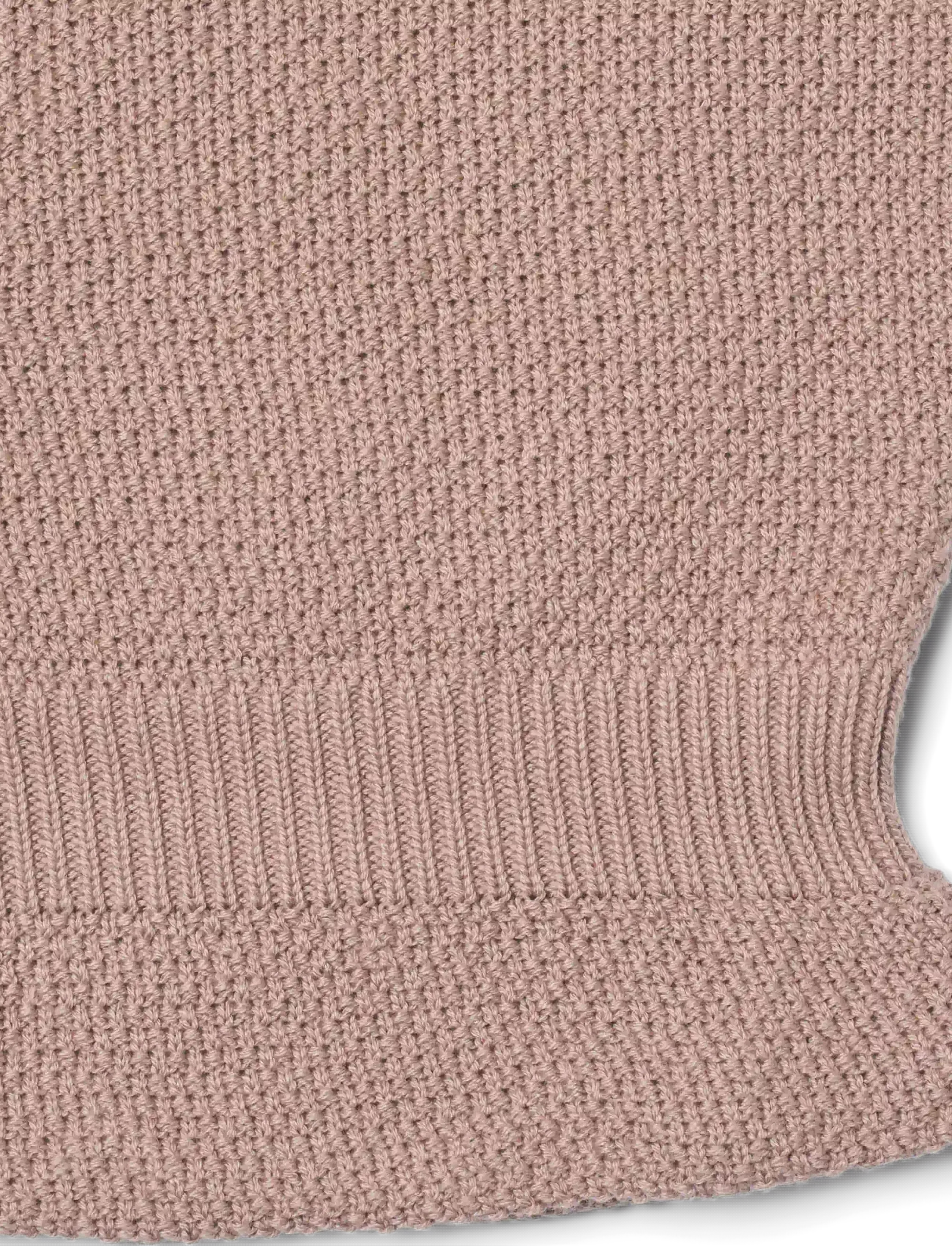 Wheat - Knit Balaclava Pomi - winteraccessoires - dry rose - 2