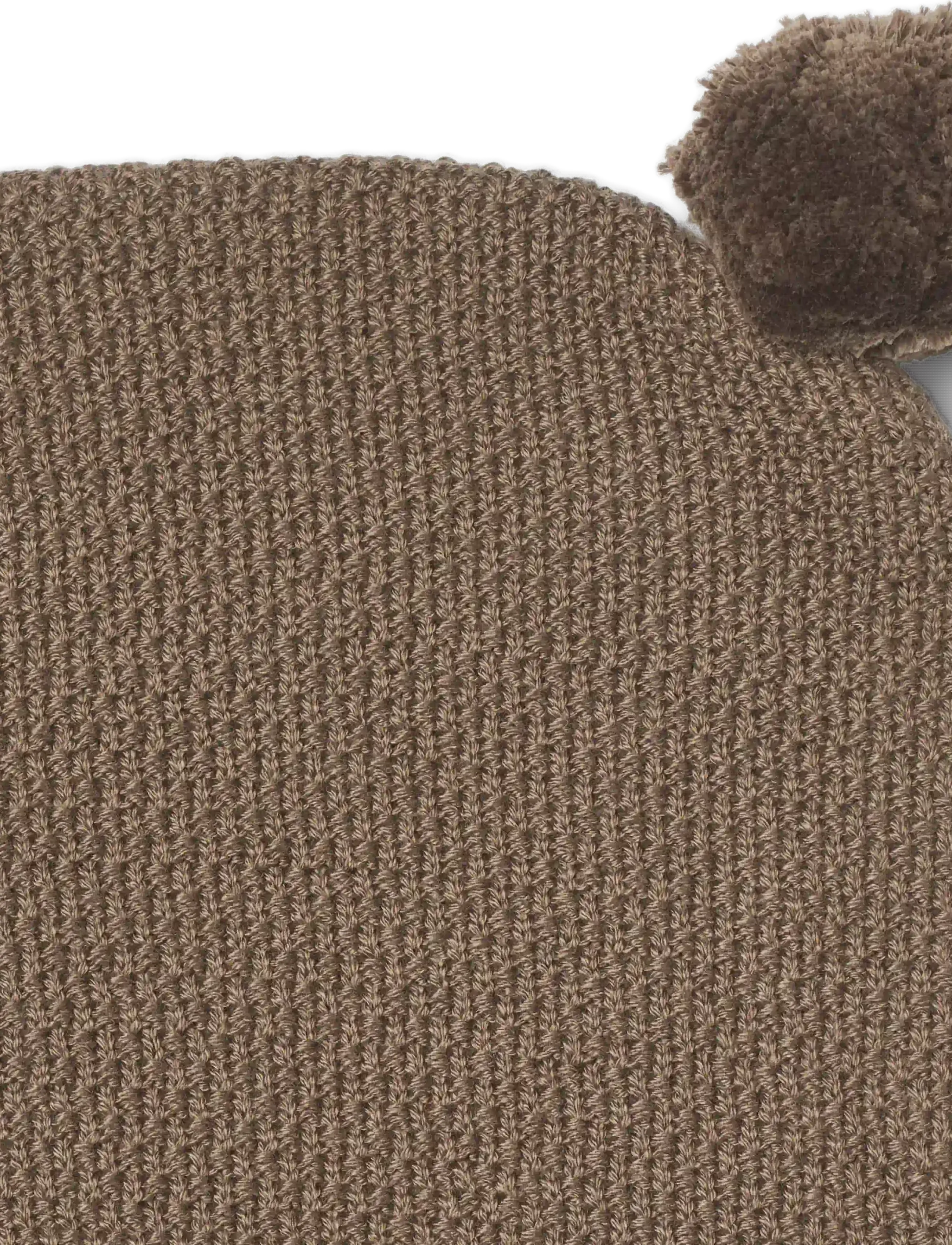Wheat - Knit Balaclava Pomi - vinteraccessoarer - dry wood - 1