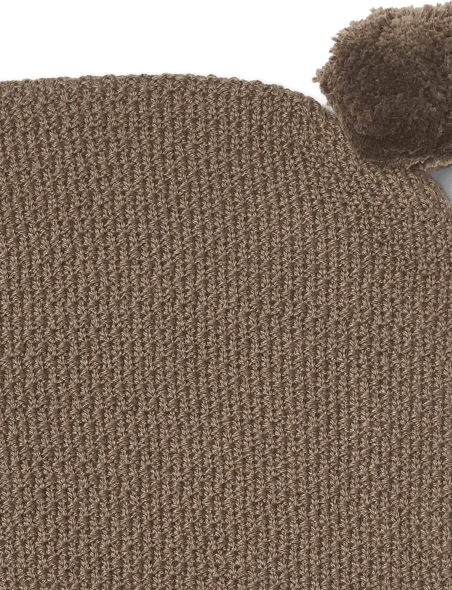 Wheat - Knit Balaclava Pomi - vinteraccessoarer - dry wood - 1