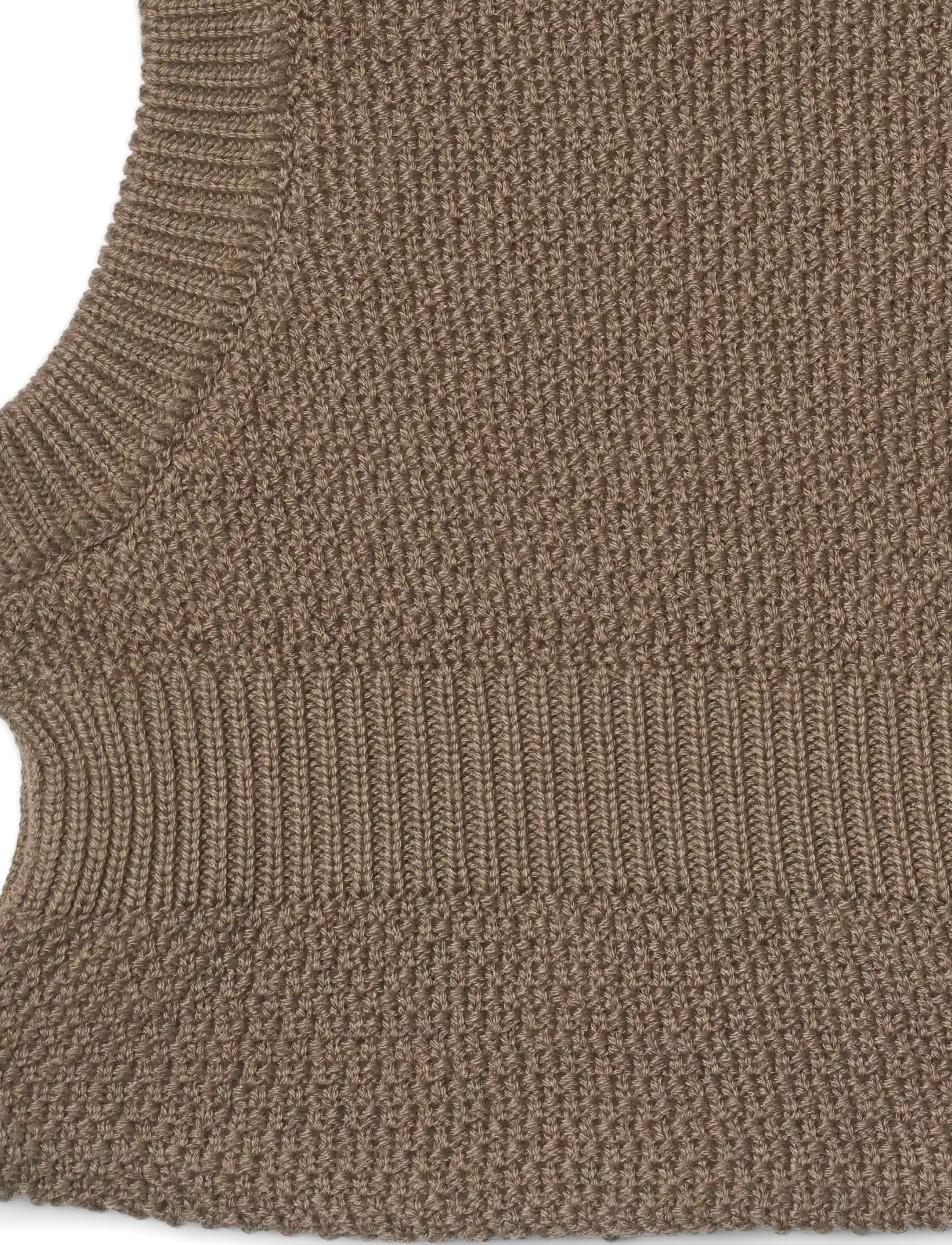 Wheat - Knit Balaclava Pomi - vinteraccessoarer - dry wood - 2