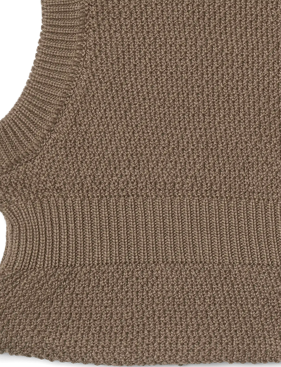 Wheat - Knit Balaclava Pomi - vinteraccessoarer - dry wood - 2