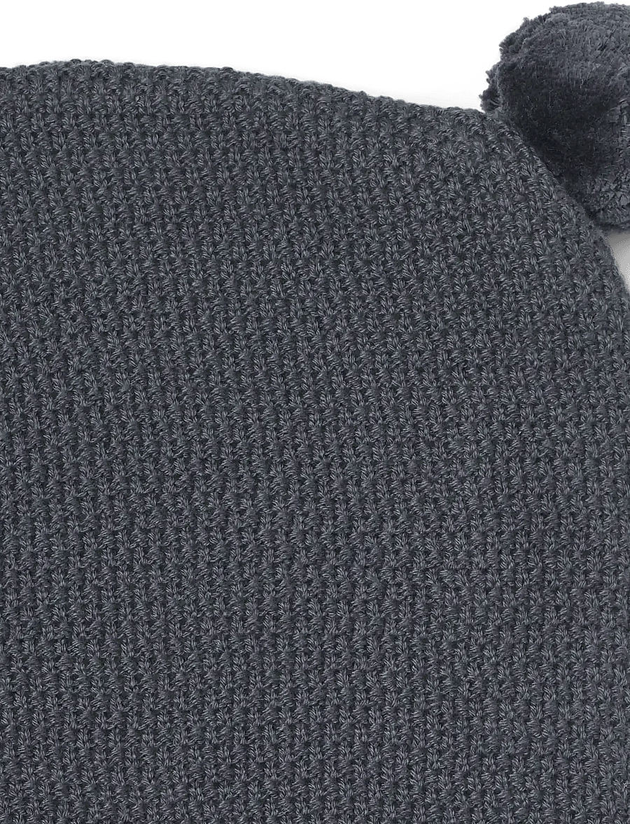 Wheat - Knit Balaclava Pomi - vinteraccessoarer - greyblue - 1
