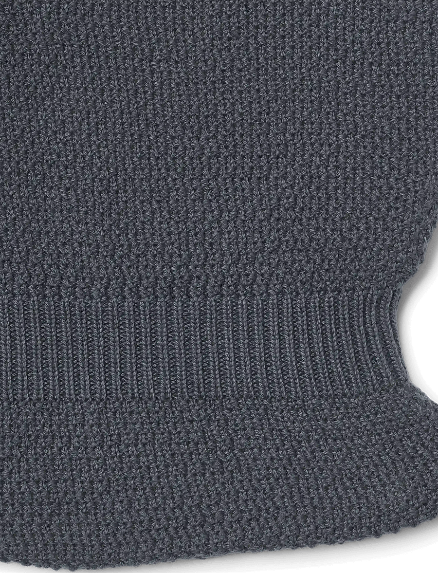 Wheat - Knit Balaclava Pomi - vinteraccessoarer - greyblue - 2