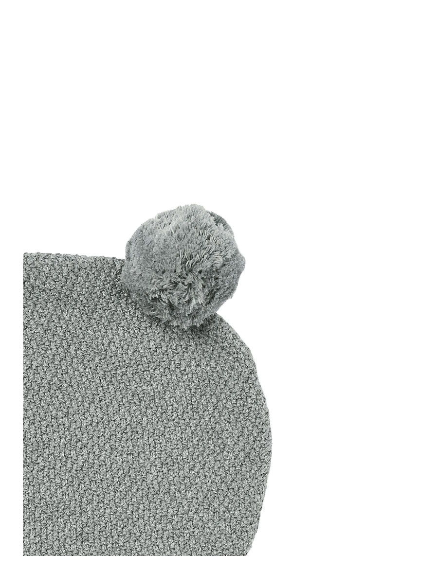 Wheat - Knitted Balaclava Pomi - talveaksessuaarid - grey melange - 1