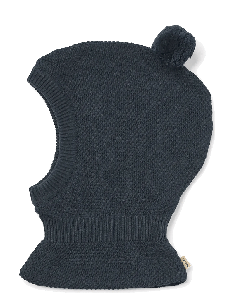 Wheat - Knitted Balaclava Pomi - winteraccessoires - ink melange - 0