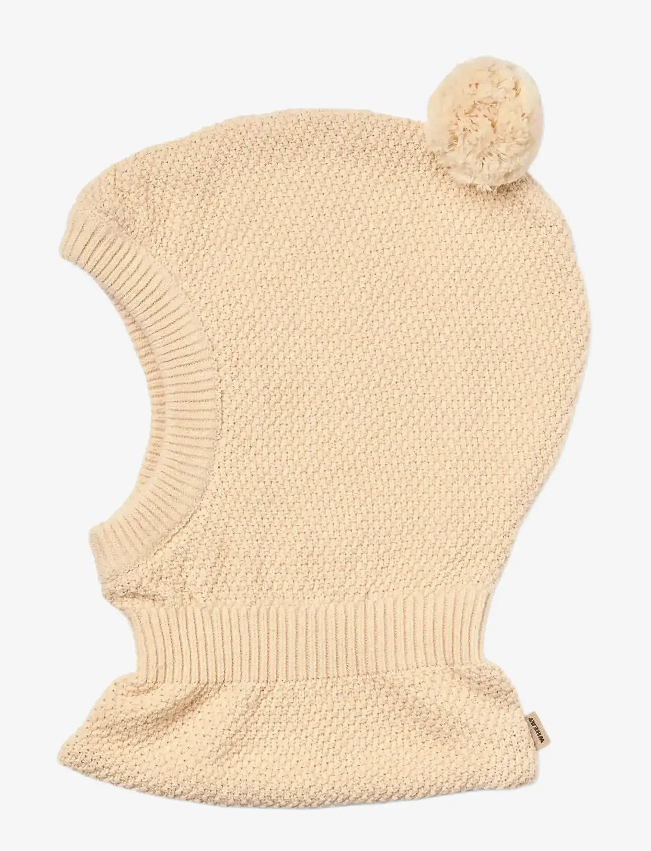 Wheat - Knitted Balaclava Pomi - vinteraccessoarer - offwhite melange - 0