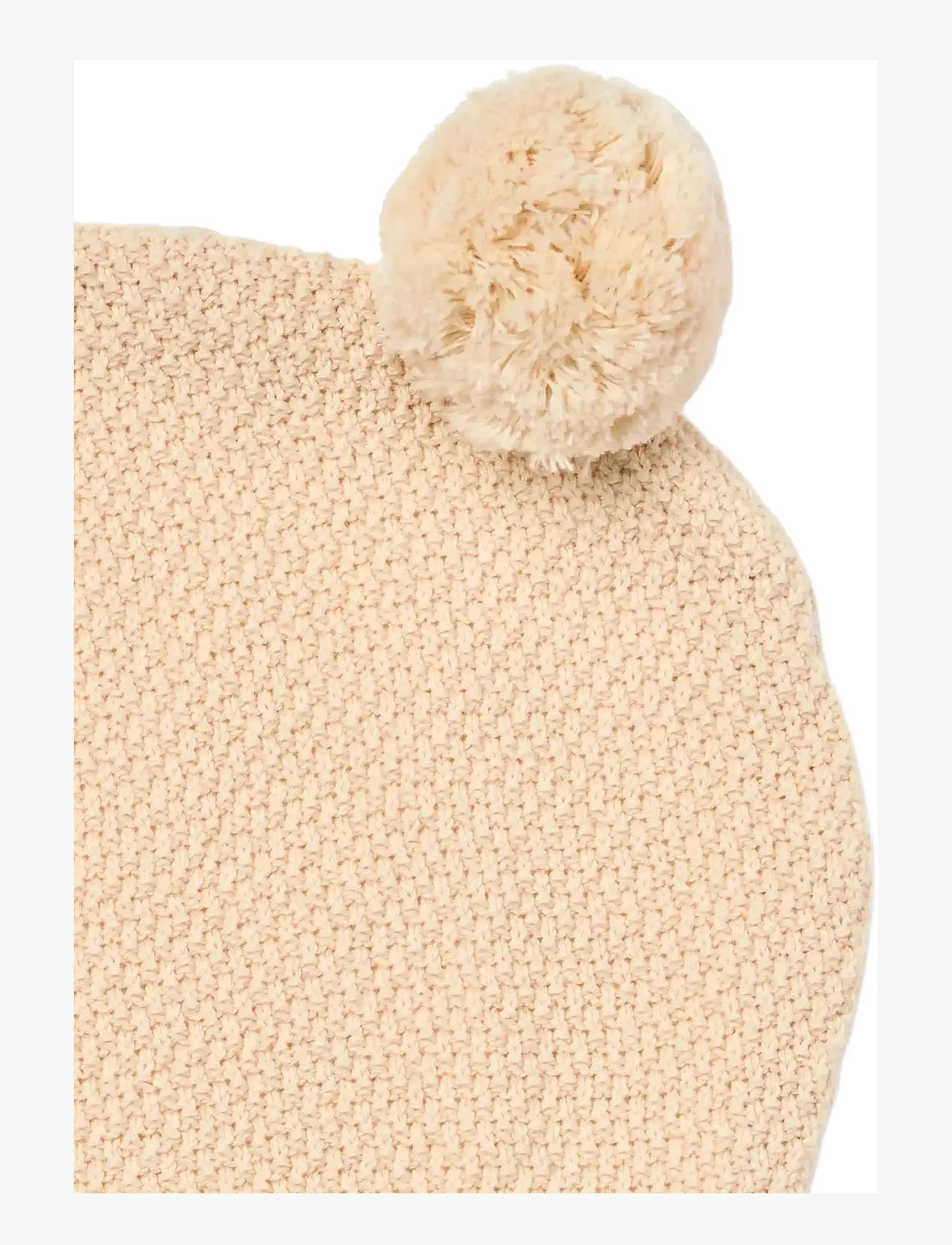 Wheat - Knitted Balaclava Pomi - vinteraccessoarer - offwhite melange - 1