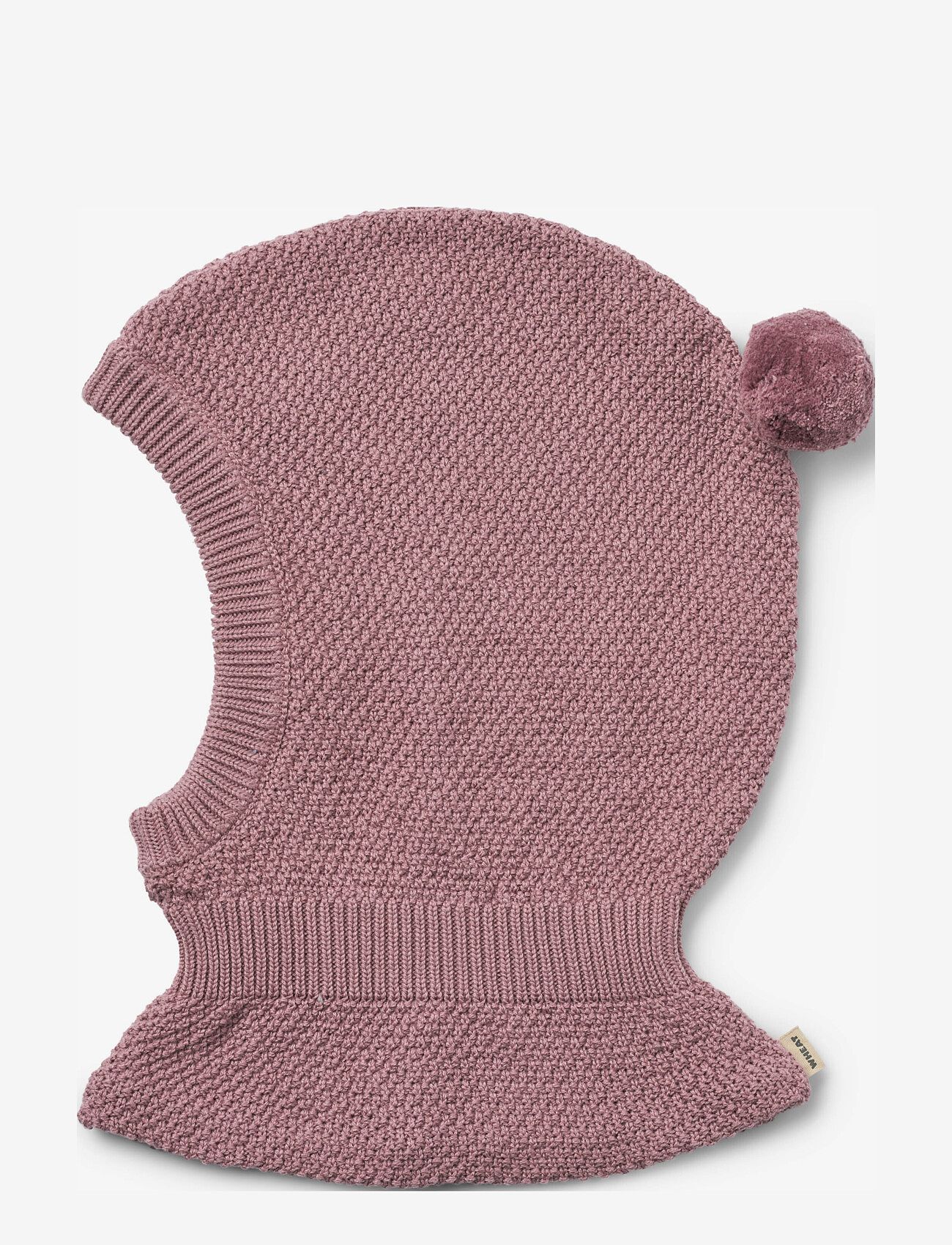 Wheat Knitted Balaclava Pomi - Hats & Caps - LAVENDER DAWN / pink/rose