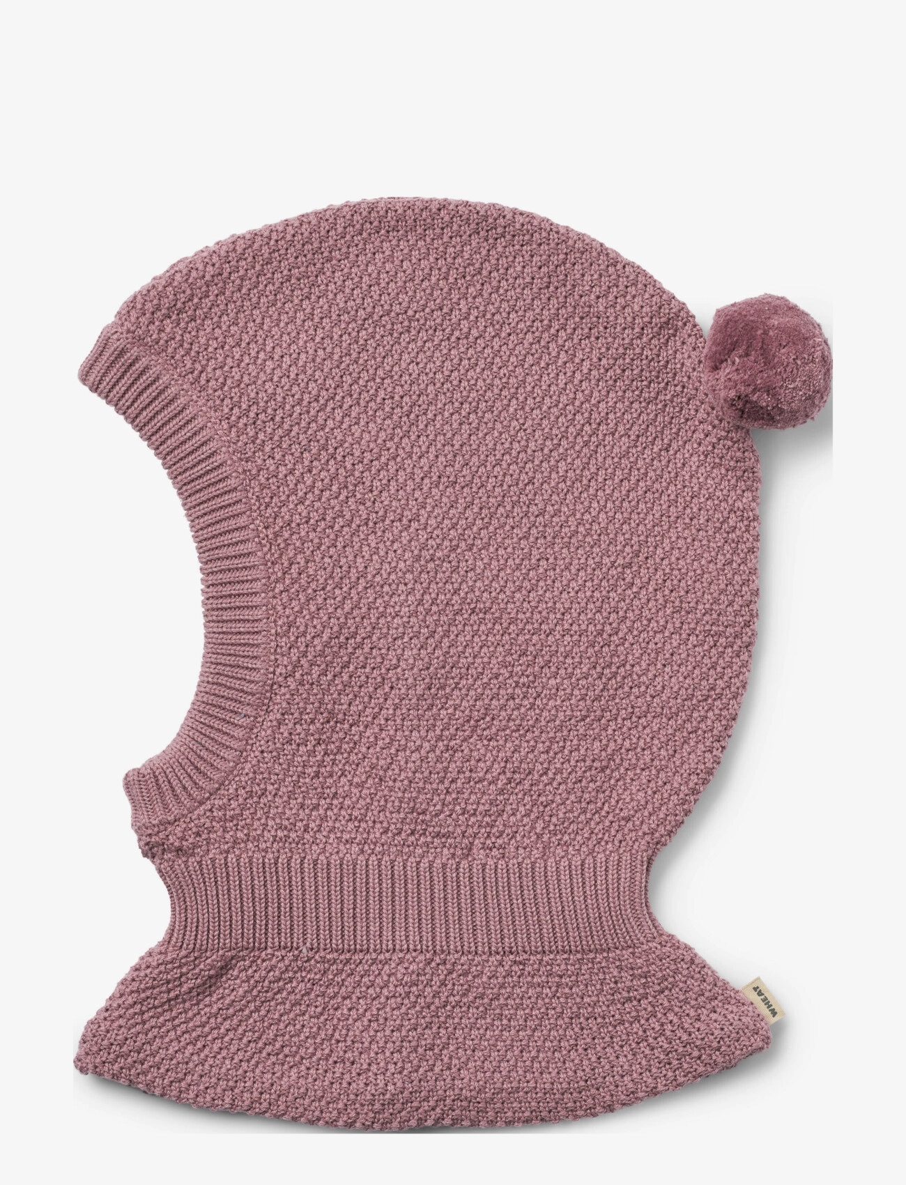 Wheat Knitted Balaclava Pomi, 3-9M, Headwear, Rosa - Balaclava, Kinder