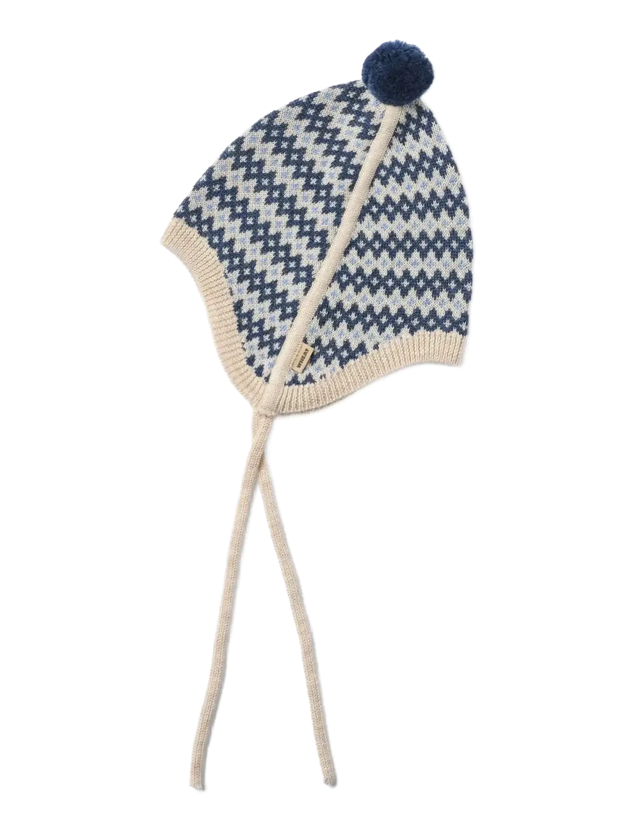 Wheat Knit Bonnet Liro - Huer - BLUE / blue