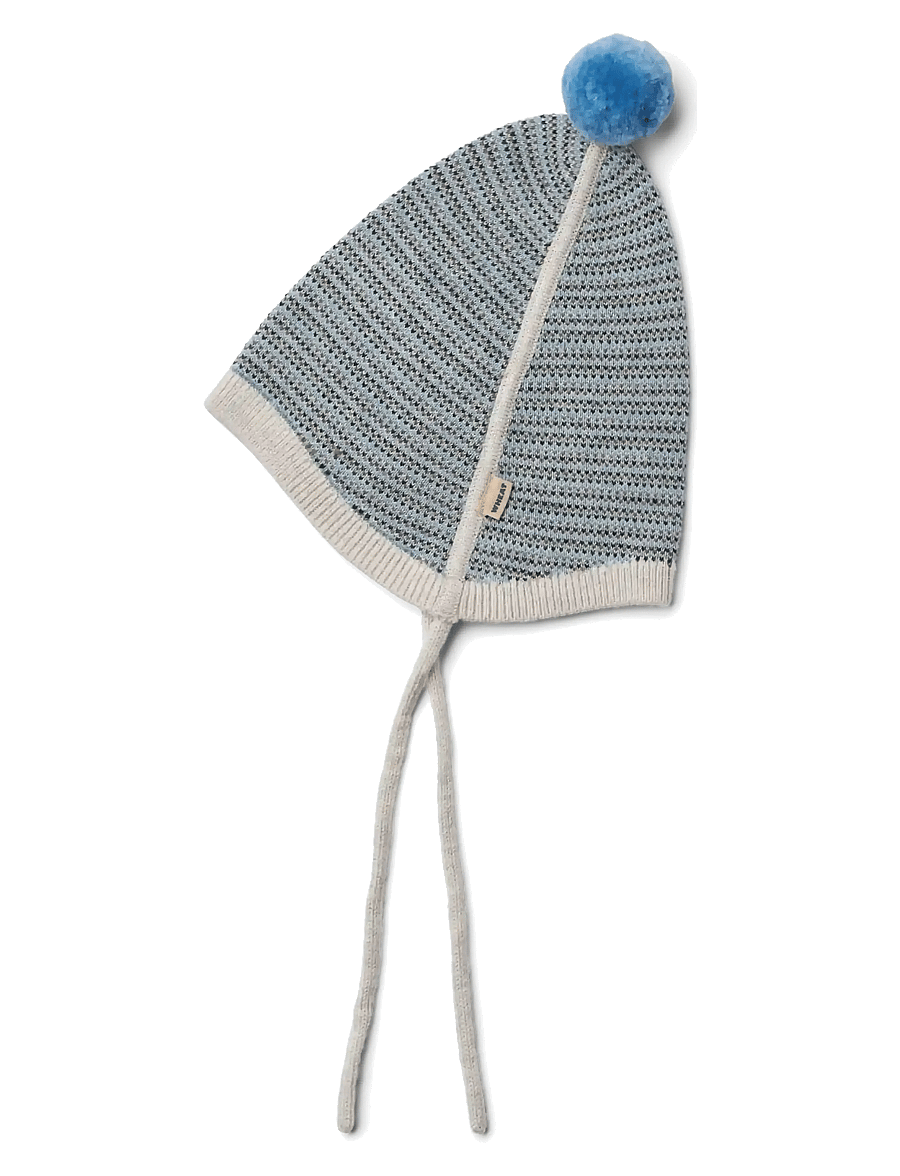 Wheat - Knit Bonnet Liro - babymössor - bluey - 0