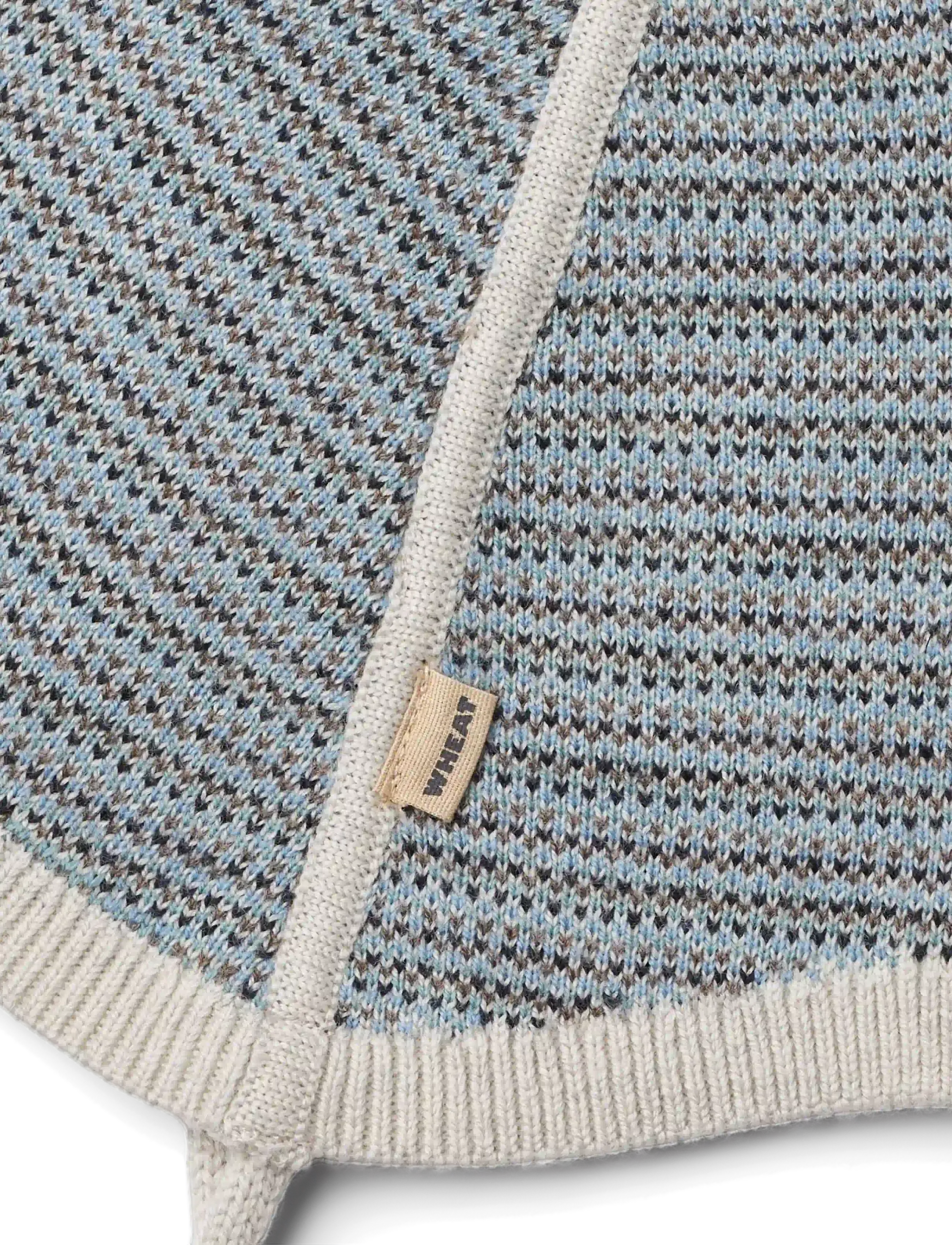 Wheat - Knit Bonnet Liro - babymössor - bluey - 2