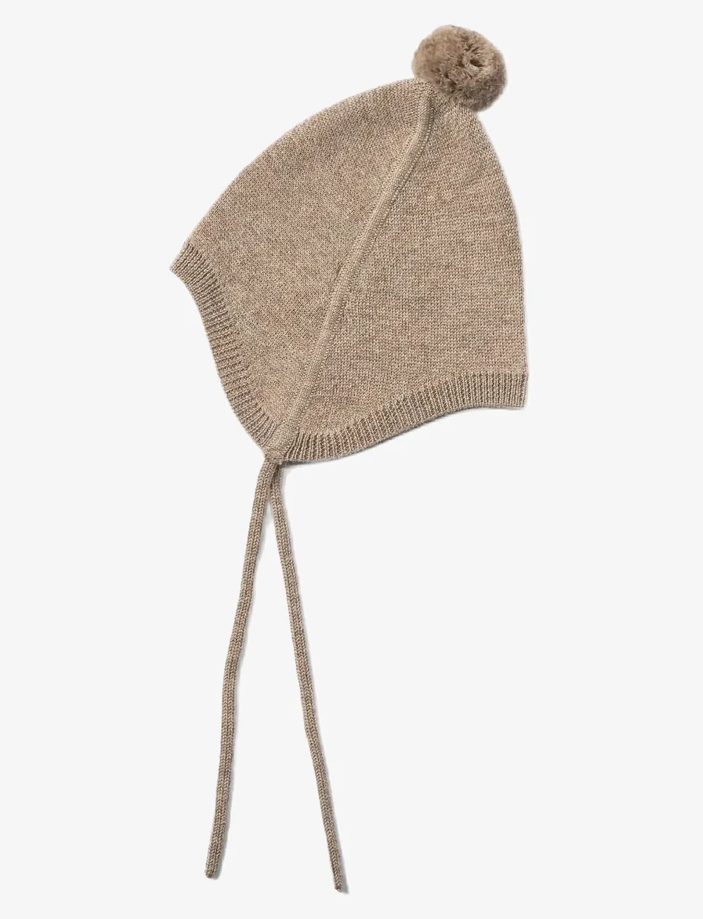 Wheat - Knit Bonnet Liro - babymützen - grey camel melange - 0