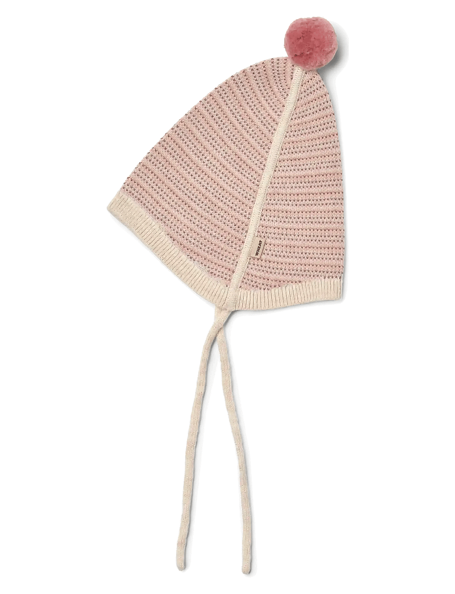 Wheat - Knit Bonnet Liro - babymützen - rose - 0