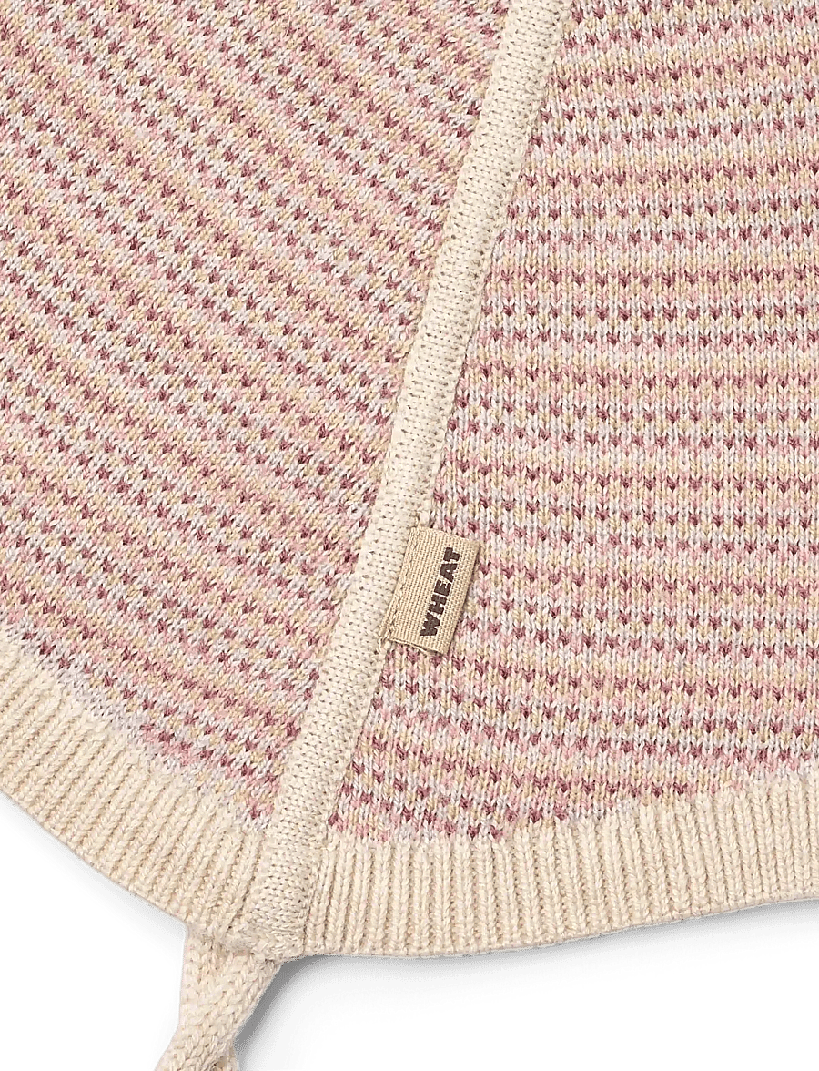 Wheat - Knit Bonnet Liro - babymützen - rose - 1