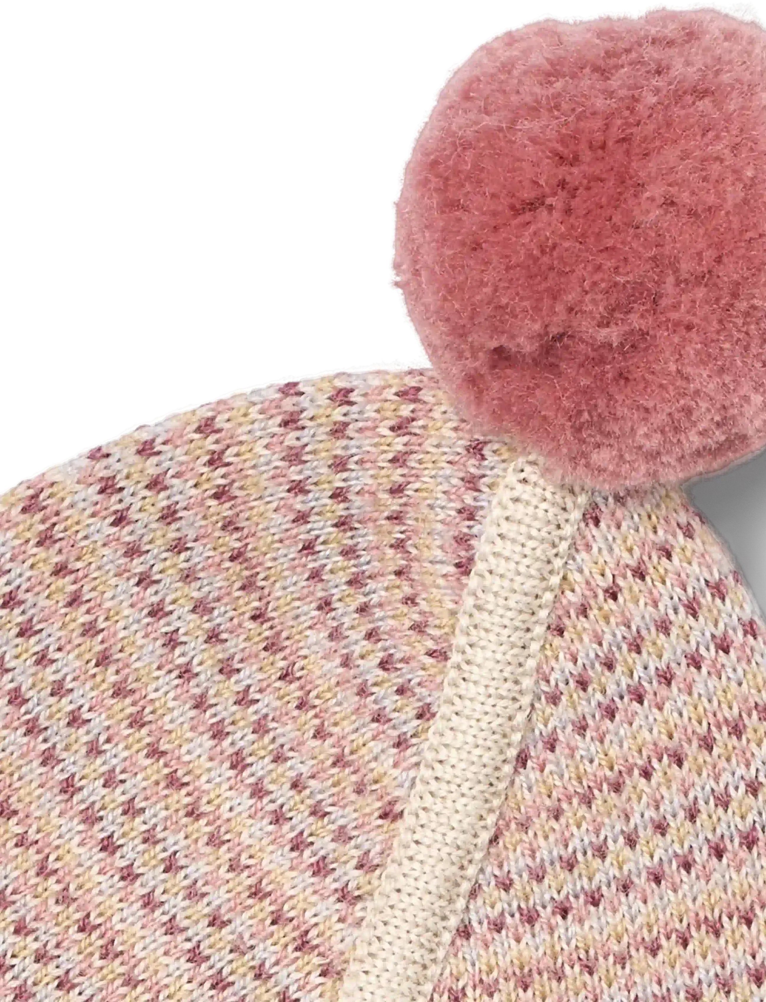 Wheat - Knit Bonnet Liro - babymützen - rose - 2