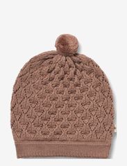 Knitted Hat Ezel - BERRY DUST