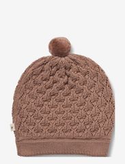 Wheat - Knitted Hat Ezel - najniższe ceny - berry dust - 1
