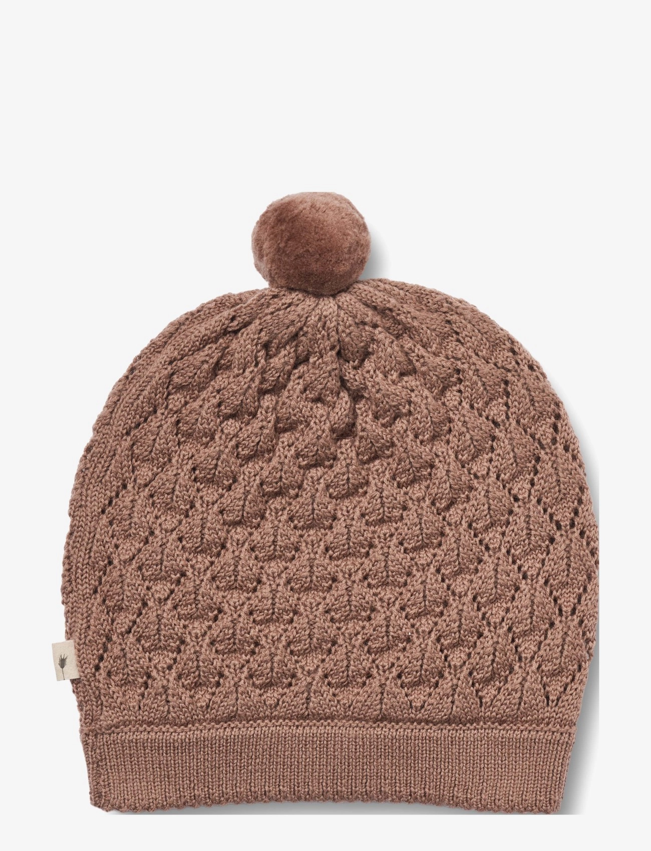 Wheat - Knitted Hat Ezel - berry dust - 1
