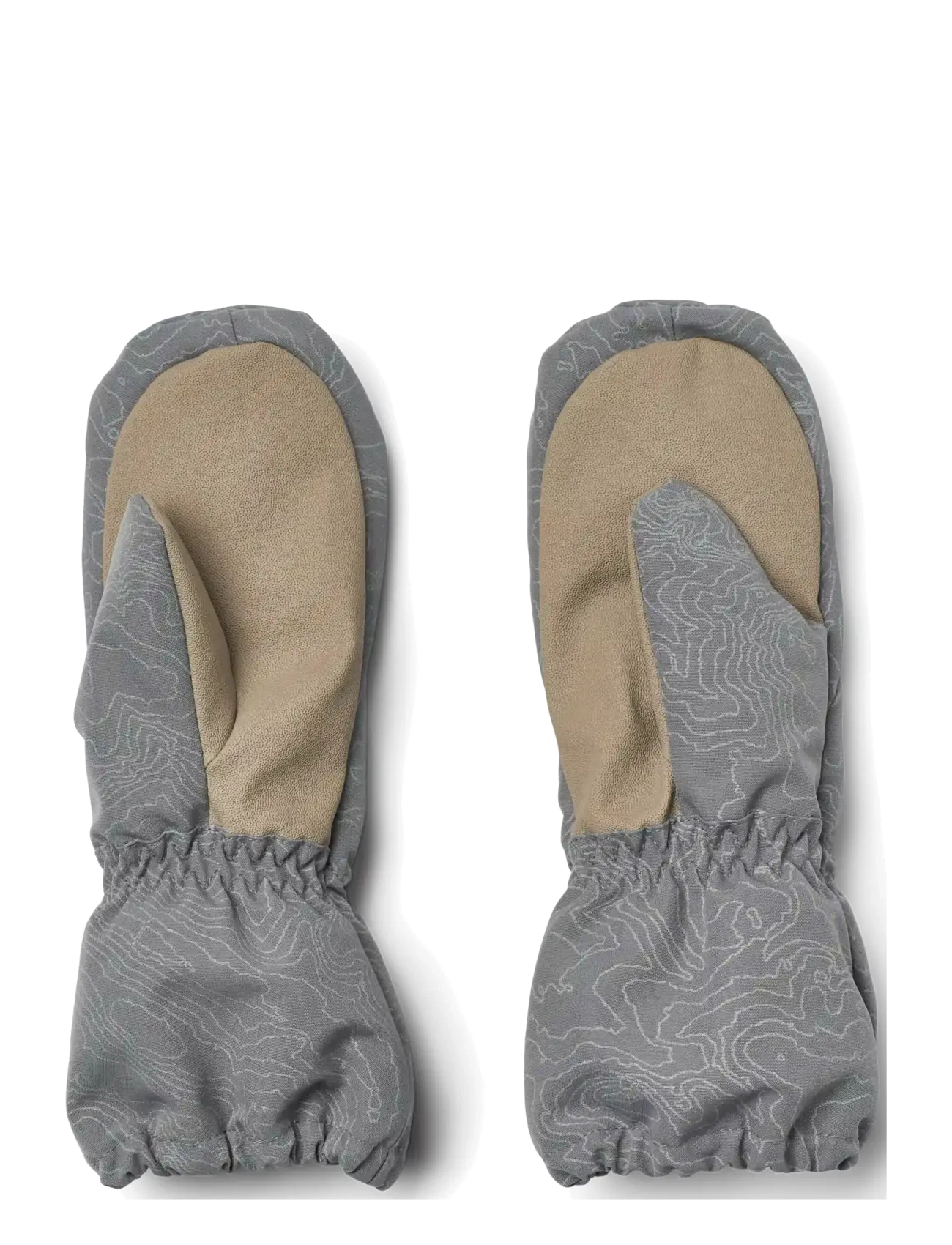 Wheat - Mittens Monta - gloves - reflective elevation map - 1