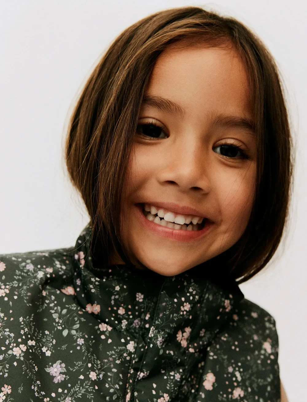 Wheat - Puffer Neckwarmer Rivo - halsvärmare - forest lake checked flowers - 0