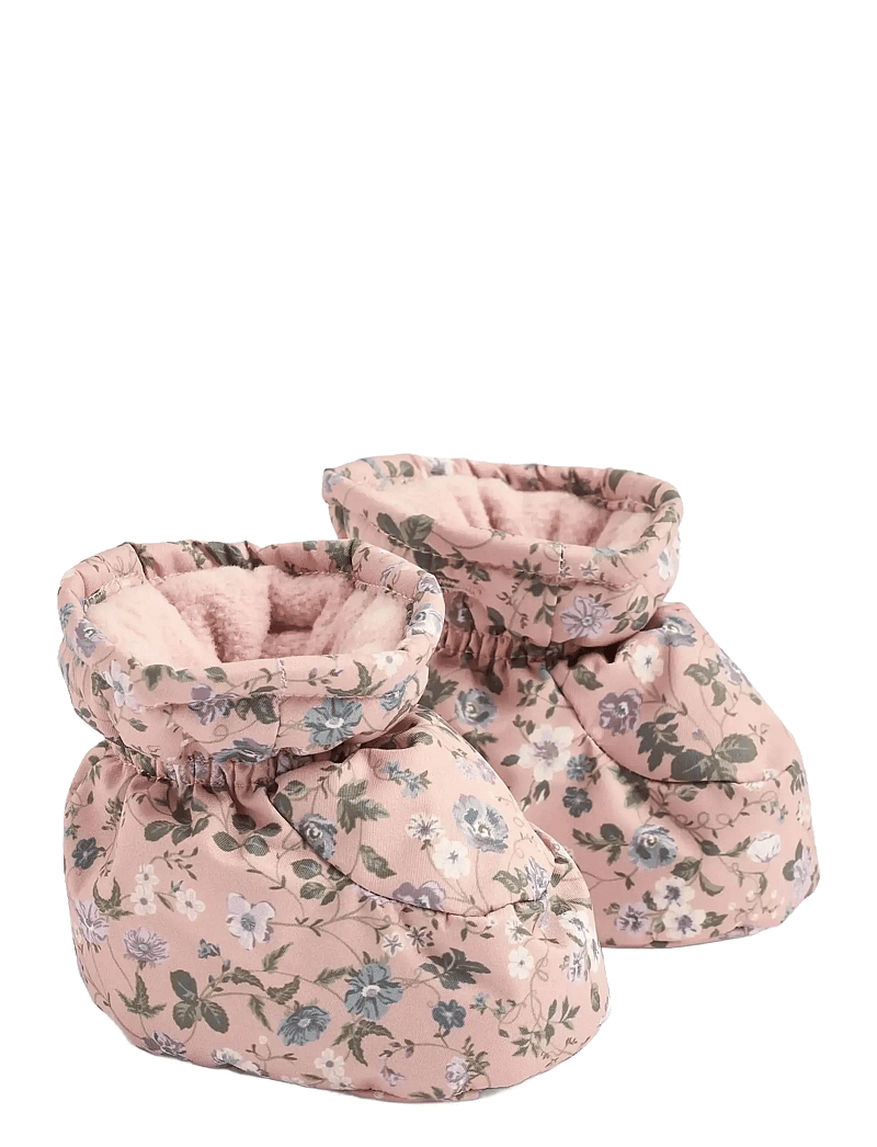 Wheat - Puffer baby Booties Fuffa - baby-schuhe - rose powder flowers - 0