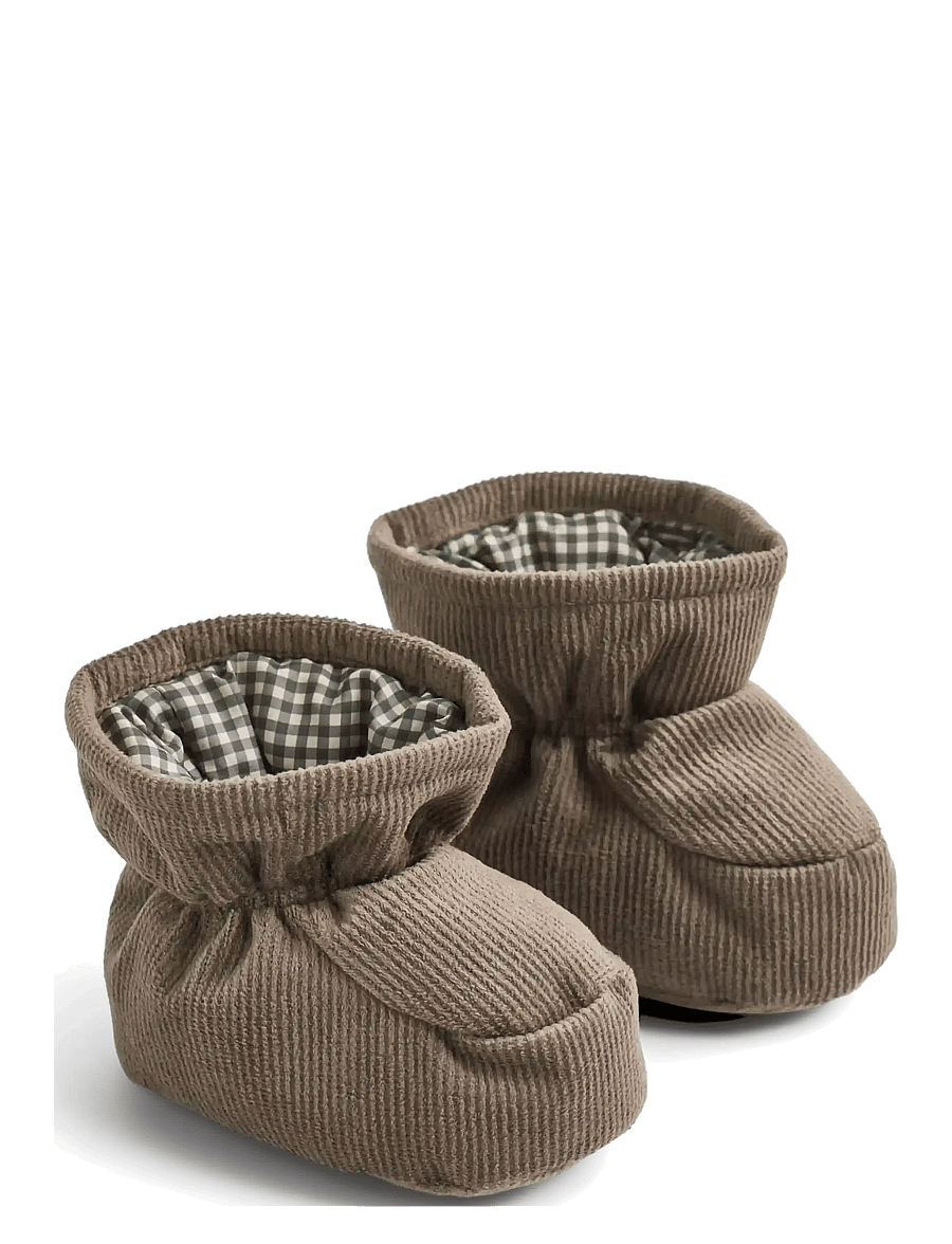 Wheat - Puffer Baby Booties Fuffa - baby-schuhe - dry wood - 0