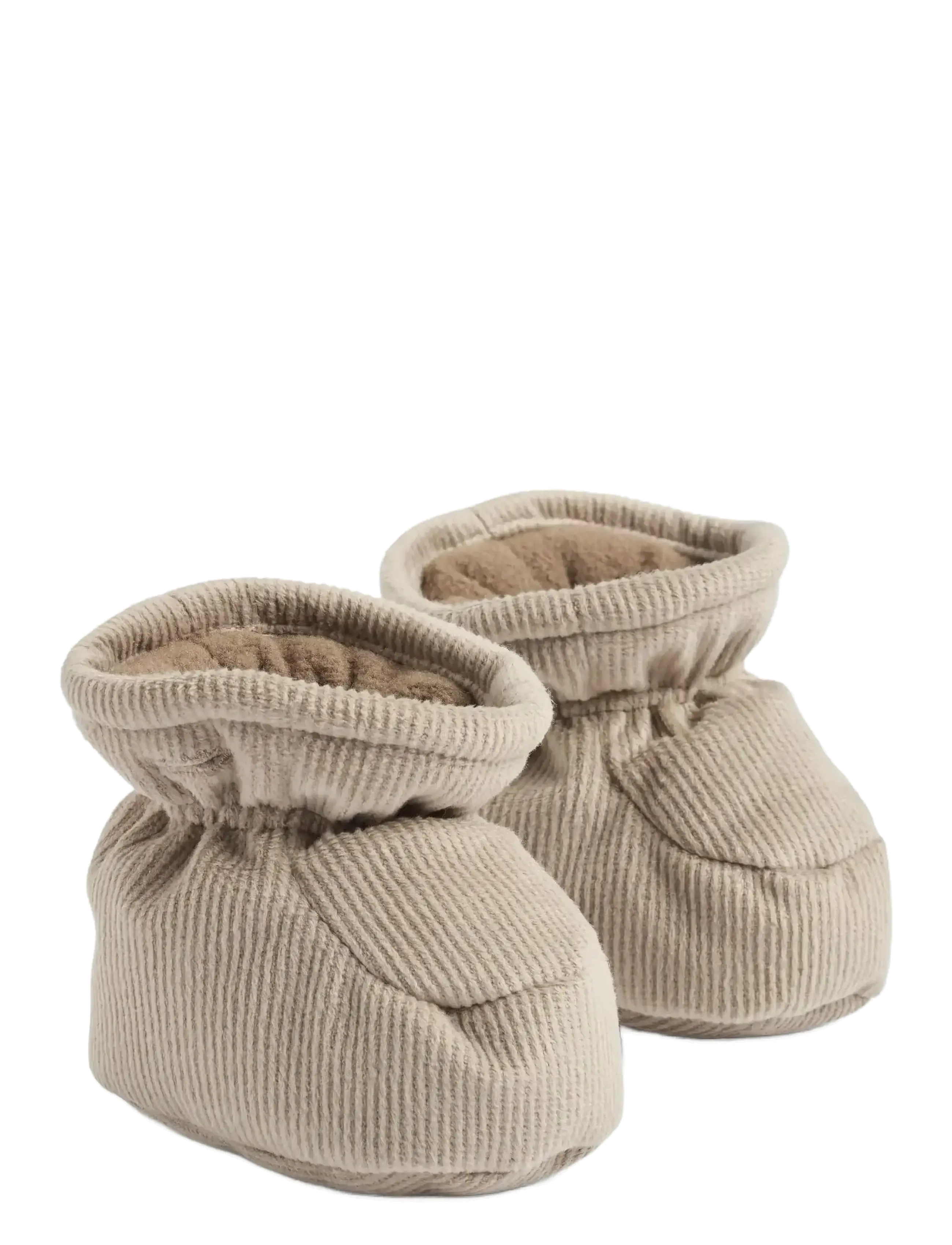 Wheat - Puffer Baby Booties Fuffa - grey stone - 1
