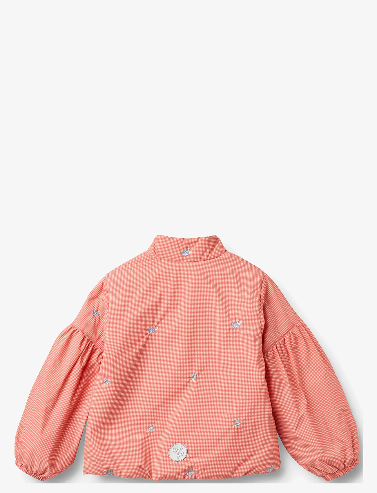 Wheat - Lightweight Puffer Jacket Sola - vinterjackor - red check - 2