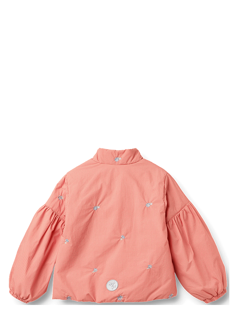 Wheat - Lightweight Puffer Jacket Sola - vinterjackor - red check - 2