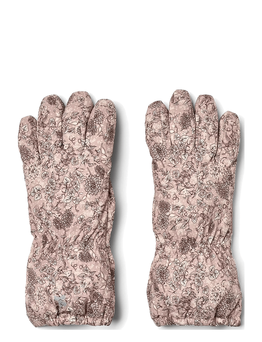 Wheat - Finger Gloves Skiski - handschuhe - rose winter flowers - 0