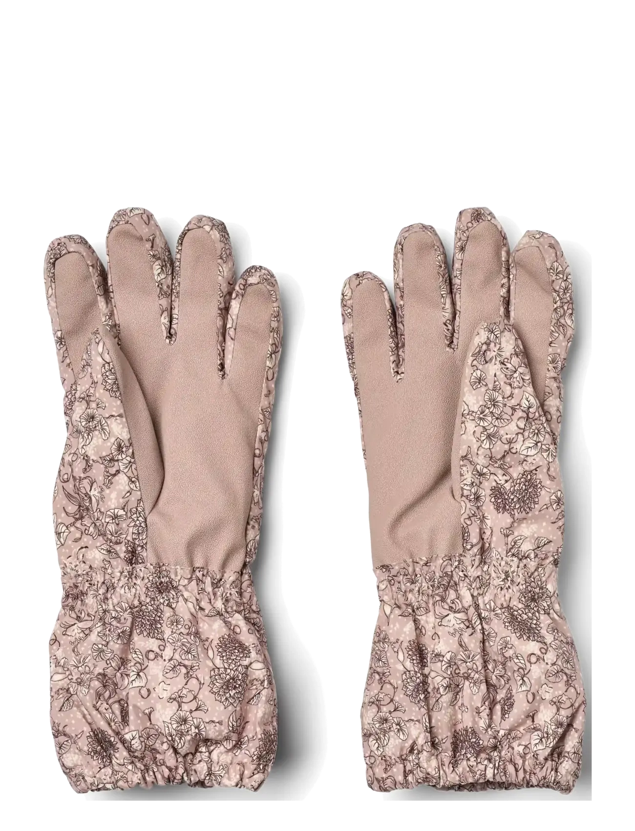 Wheat - Finger Gloves Skiski - handschuhe - rose winter flowers - 1