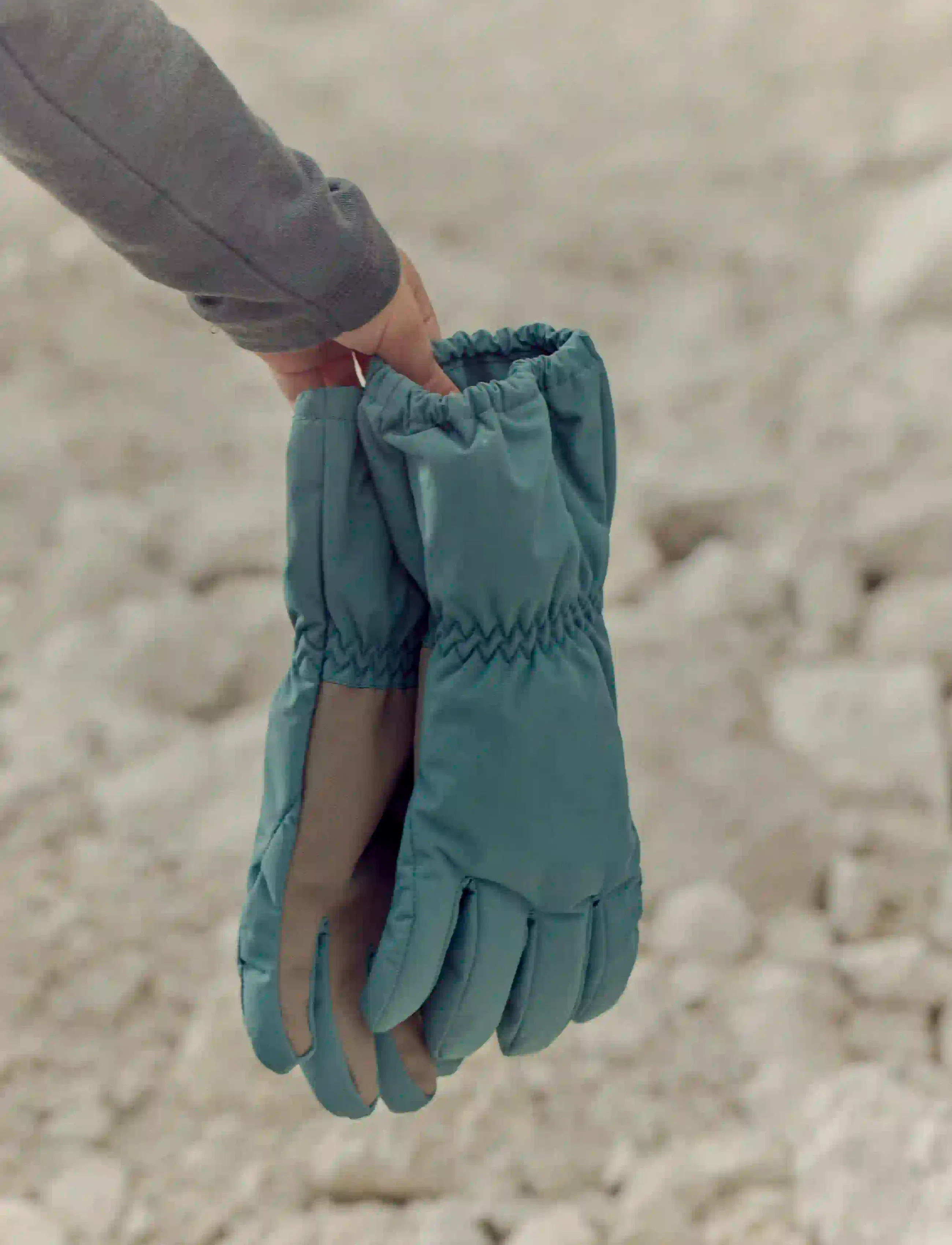 Wheat - Finger Gloves Skiski - kindad - petroleum - 0