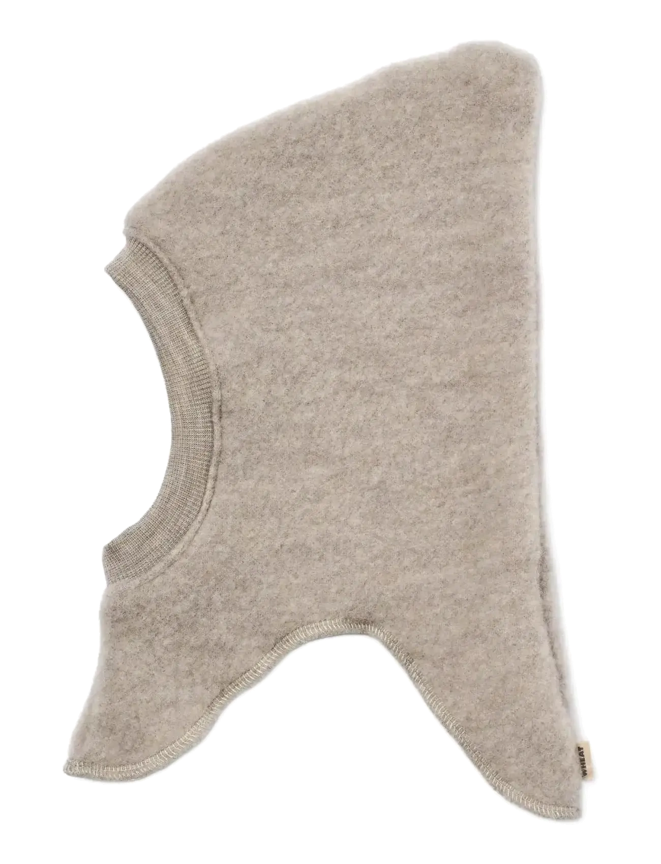 Wheat Wool Fleece Balaclava Eli - Huer - KHAKI MELANGE / grey
