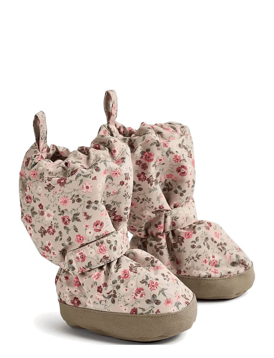 Wheat - Outerwear Booties - baby tossor - grey moon flowers - 0