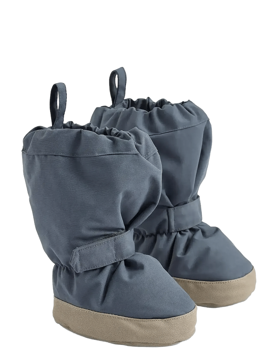 Wheat - Outerwear Booties - babystrikstøvler - greyblue - 0