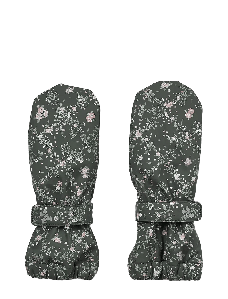 Wheat - Rain Mittens Rily - regenhandschoenen - forest lake checked flowers - 0