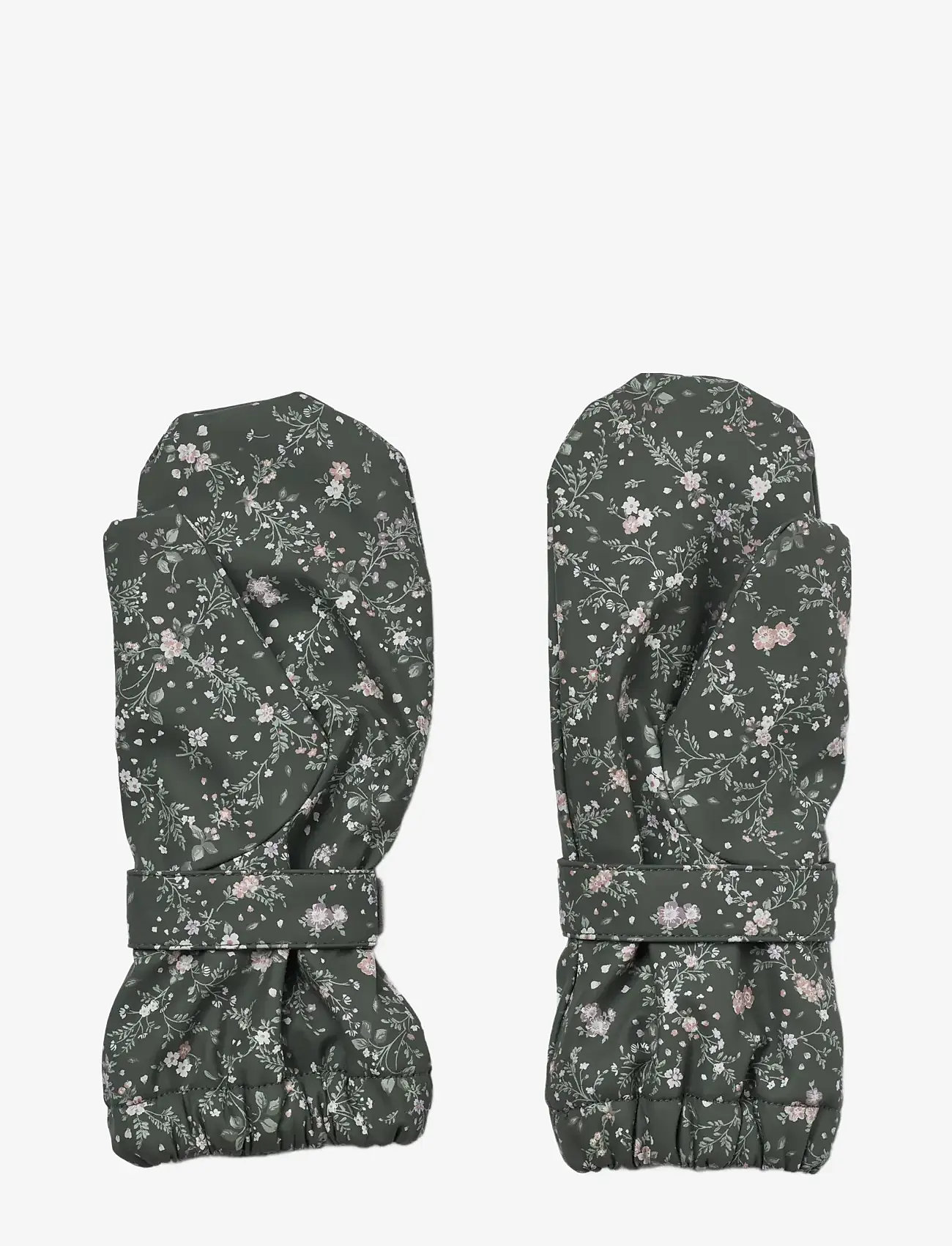 Wheat - Rain Mittens Rily - accessoires - forest lake checked flowers - 1